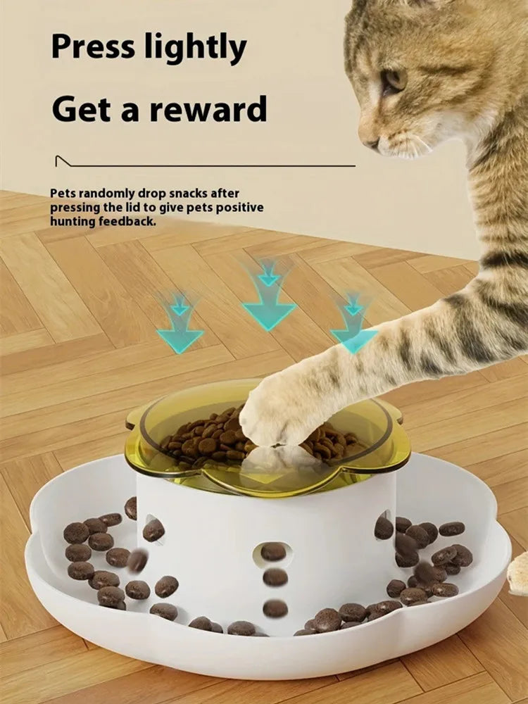 Pet Interactive Food Dispenser Toy  Leak-Proof Plastic Feeder for Dog cat  Enhances Pet IQ with Engaging Playtime Experience