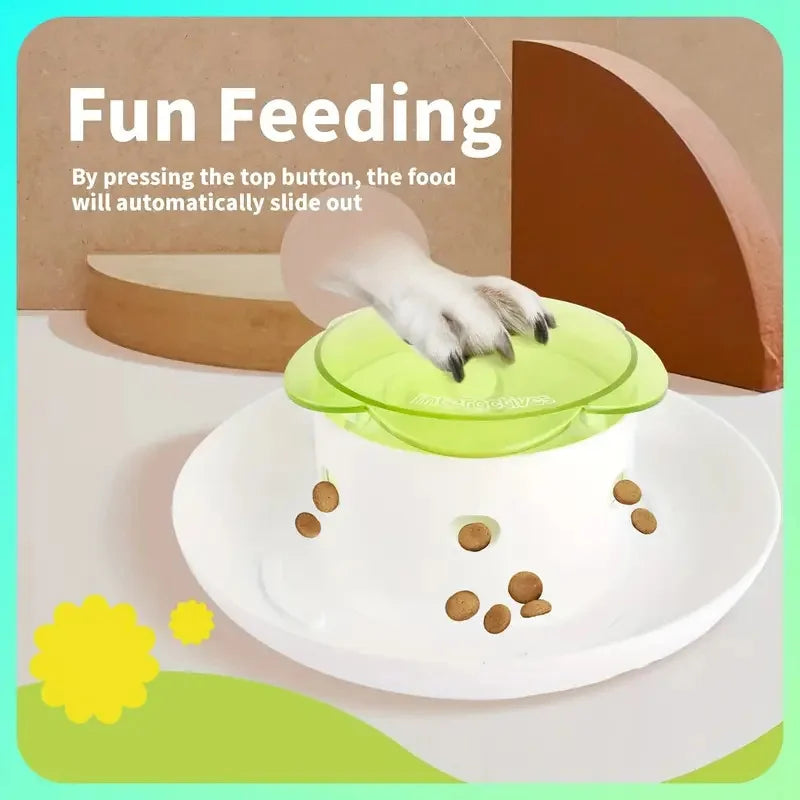Pet Interactive Food Dispenser Toy  Leak-Proof Plastic Feeder for Dog cat  Enhances Pet IQ with Engaging Playtime Experience