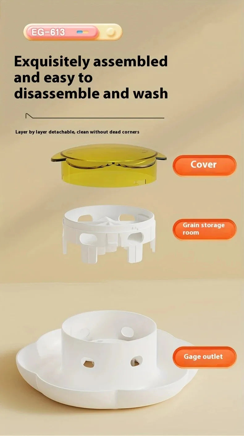 Pet Interactive Food Dispenser Toy  Leak-Proof Plastic Feeder for Dog cat  Enhances Pet IQ with Engaging Playtime Experience