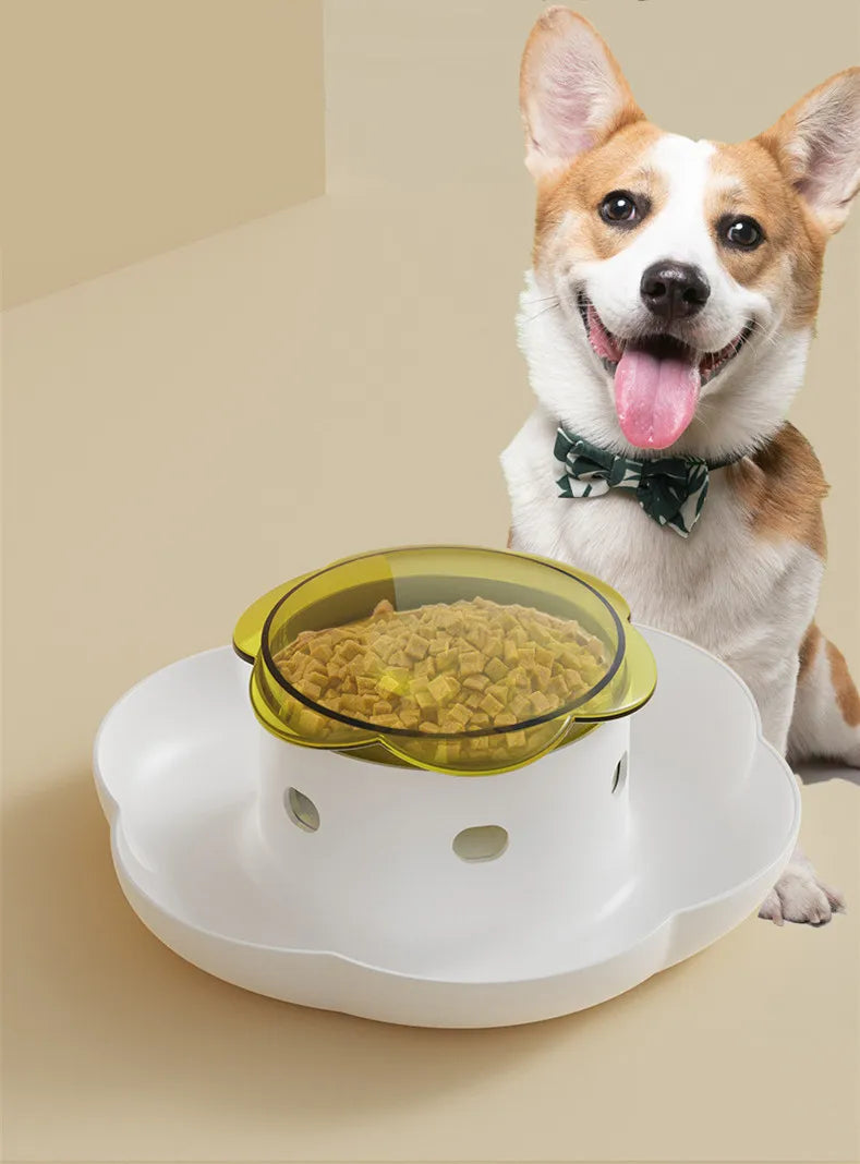 Pet Interactive Food Dispenser Toy  Leak-Proof Plastic Feeder for Dog cat  Enhances Pet IQ with Engaging Playtime Experience