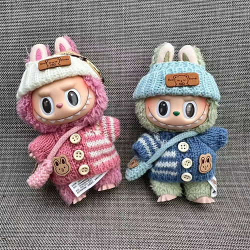 17cm Cute Mini Plush Doll'S Clothes Outfit Accessories For Korea Kpop Exo Labubu Idol Dolls Sweater Clothing DIY Kids Girl Gift
