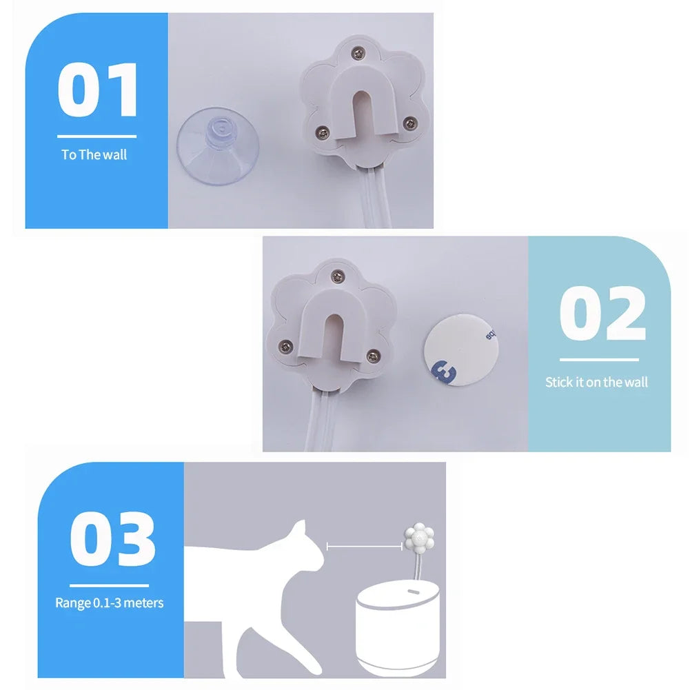 Pet Cat Dog  External Electric Water Dispenser Infrared Motion Sensor Feeder Sensor Switch