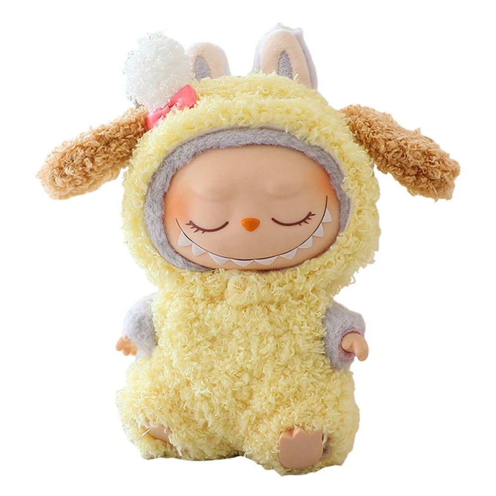 17cm Mini Plush Doll'S Clothes Outfit Accessories For Korea Kpop Exo Labubu I II Idol Dolls sit party overalls Clothing Gift