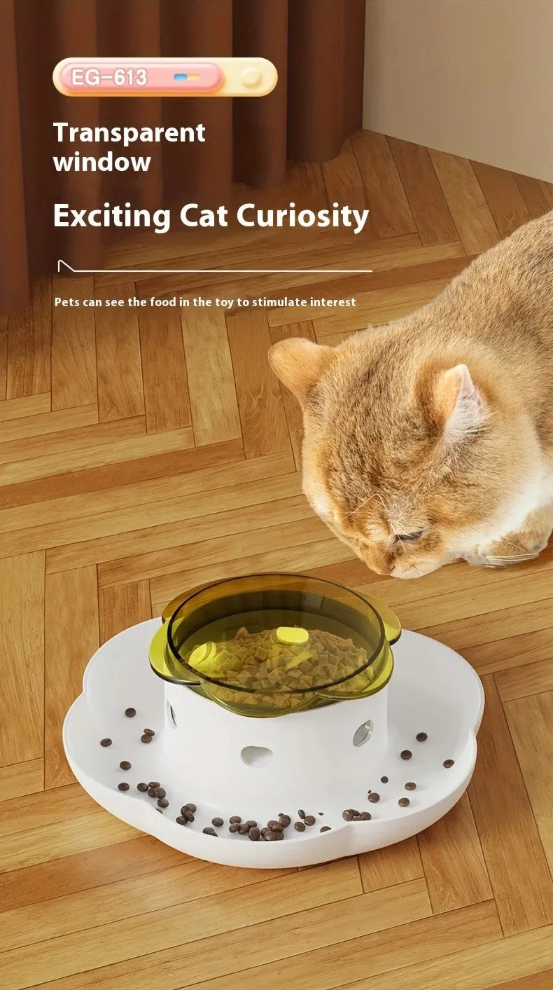 Pet Interactive Food Dispenser Toy  Leak-Proof Plastic Feeder for Dog cat  Enhances Pet IQ with Engaging Playtime Experience
