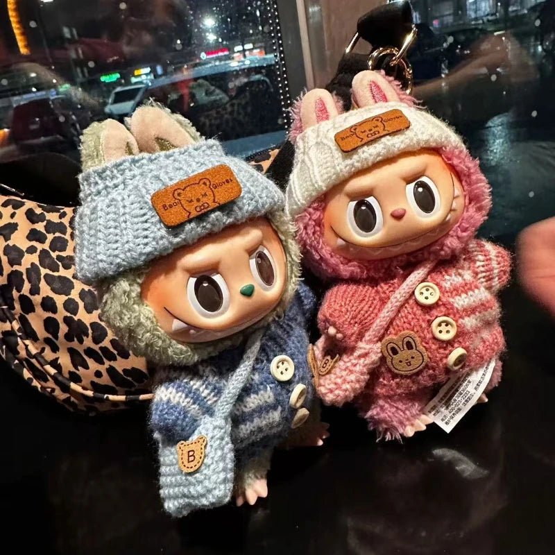 17cm Cute Mini Plush Doll'S Clothes Outfit Accessories For Korea Kpop Exo Labubu Idol Dolls Sweater Clothing DIY Kids Girl Gift