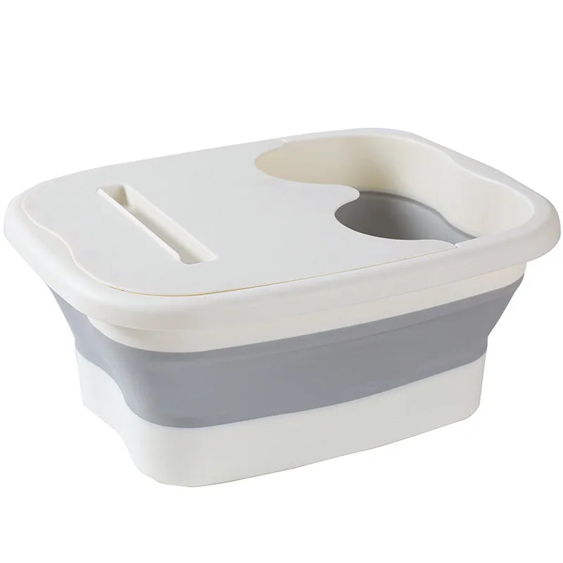 Footbath Massage Bucket Spa Foot Bath Bucket Household Soaking Bucket Folding Basin Sauna Bathtub Pedicure Foldable Bath Bathtub