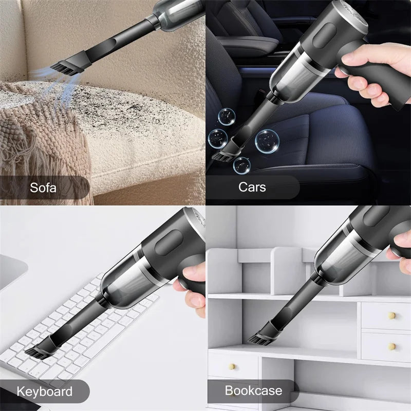 1pcs Wireless Handheld Multi Functional Household Use Car Vacuum Cleaner High Power Rechargeable Household Mini Vacuum Cleaner