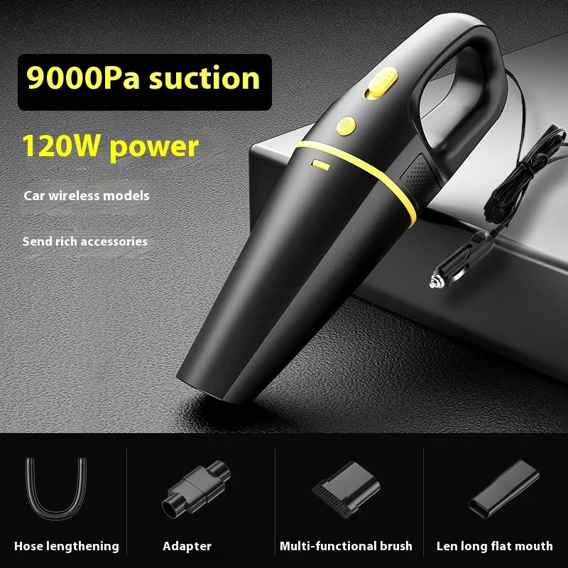 Portable Wireless Car Vacuum Cleaner Rechargeable Household Dual-Use Small High-Power Car Dedicated Powerful Handheld