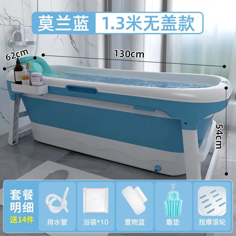 Bath Bucket Adult Foldable Bathtub Adult Bath Basin Whole Body Sweat Thickened Large Sitting and Lying Down Household Artifact