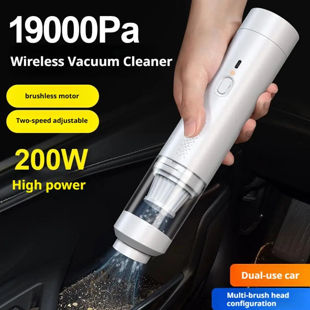 Portable Car Wireless  Vacuum Cleaner Multi-functional Handheld Powerful Suction Quick Cleaning For Auto Home Pet Office