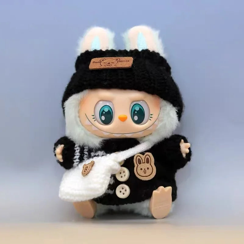 17cm Cute Mini Plush Doll'S Clothes Outfit Accessories For Korea Kpop Exo Labubu Idol Dolls Sweater Clothing DIY Kids Girl Gift